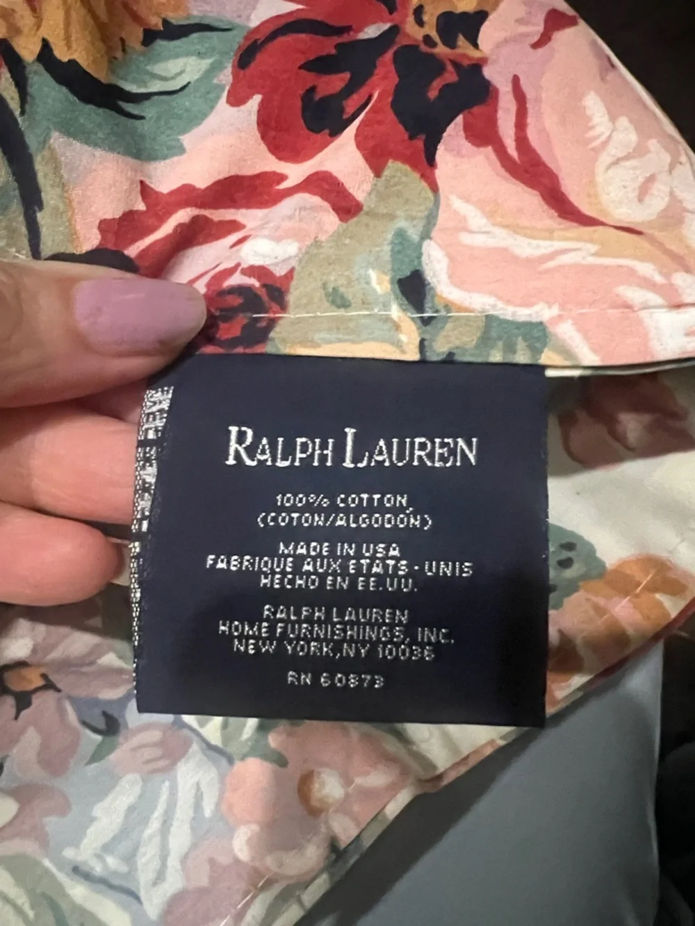 Rare Vintage Ralph Lauren Allison Floral Twin Comforter cottage core